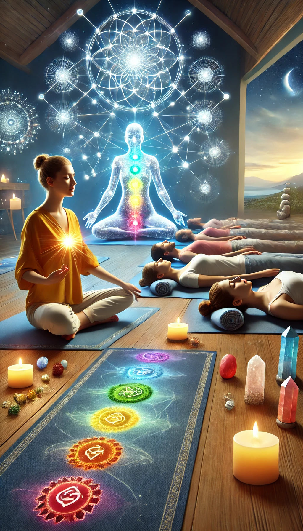 Clase de sanación energética y sanación de chakras