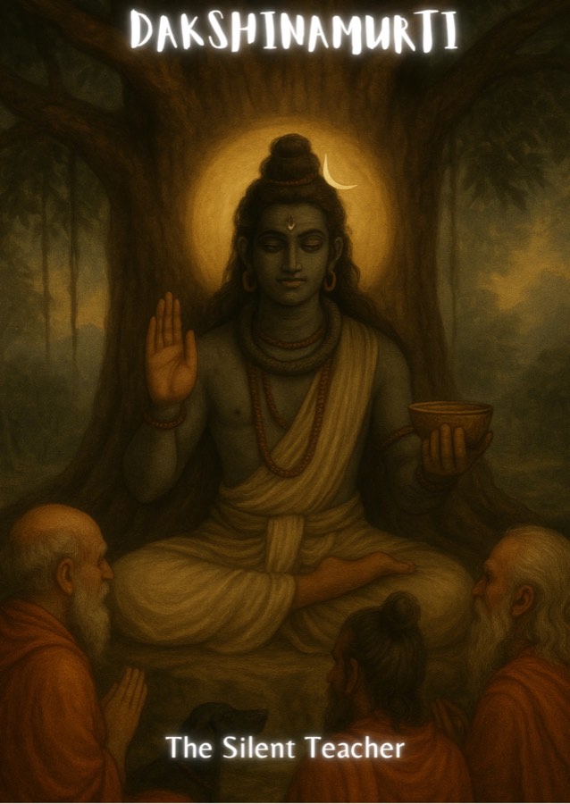Dakshinamurti, The Silent Teacher: oracle card from the Leela Tandava Oracle Deck