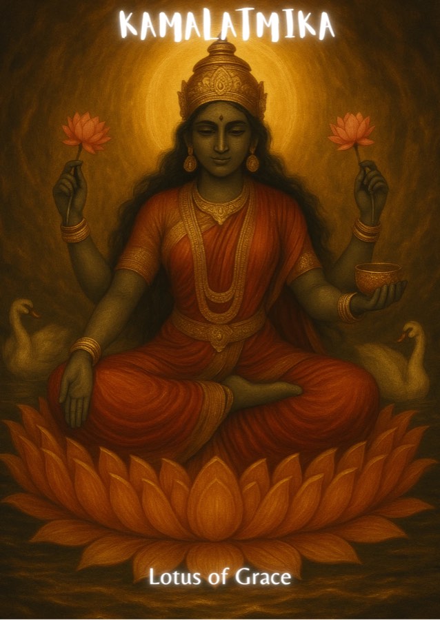 Kamalatmika, Lotus of Grace: oracle card from the Leela Tandava Oracle Deck