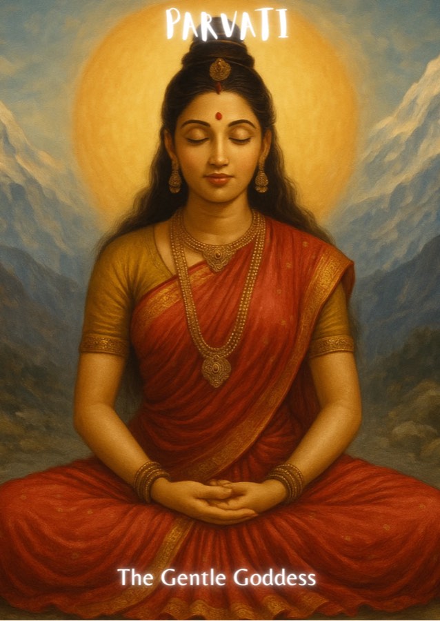 Parvati, The Gentle Goddess: oracle card from the Leela Tandava Oracle Deck