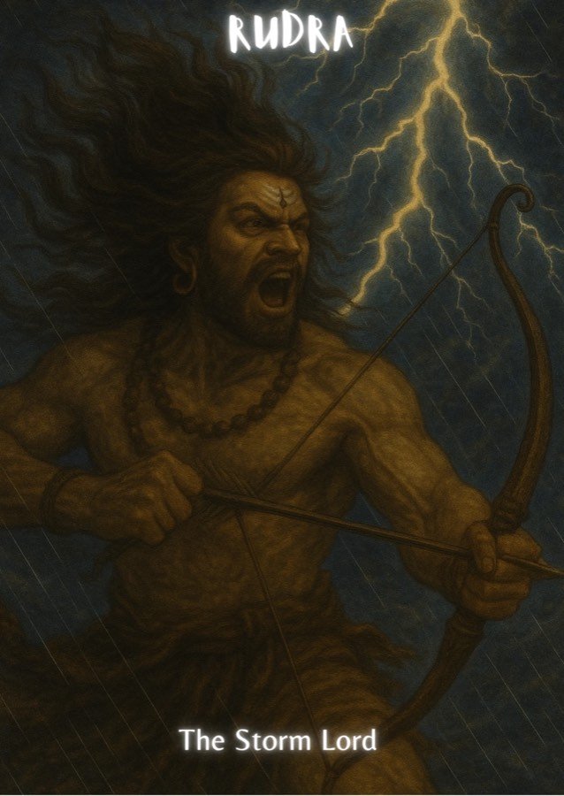 Rudra: a card from the Leela Tandava Oracle Deck by Arvin Walters